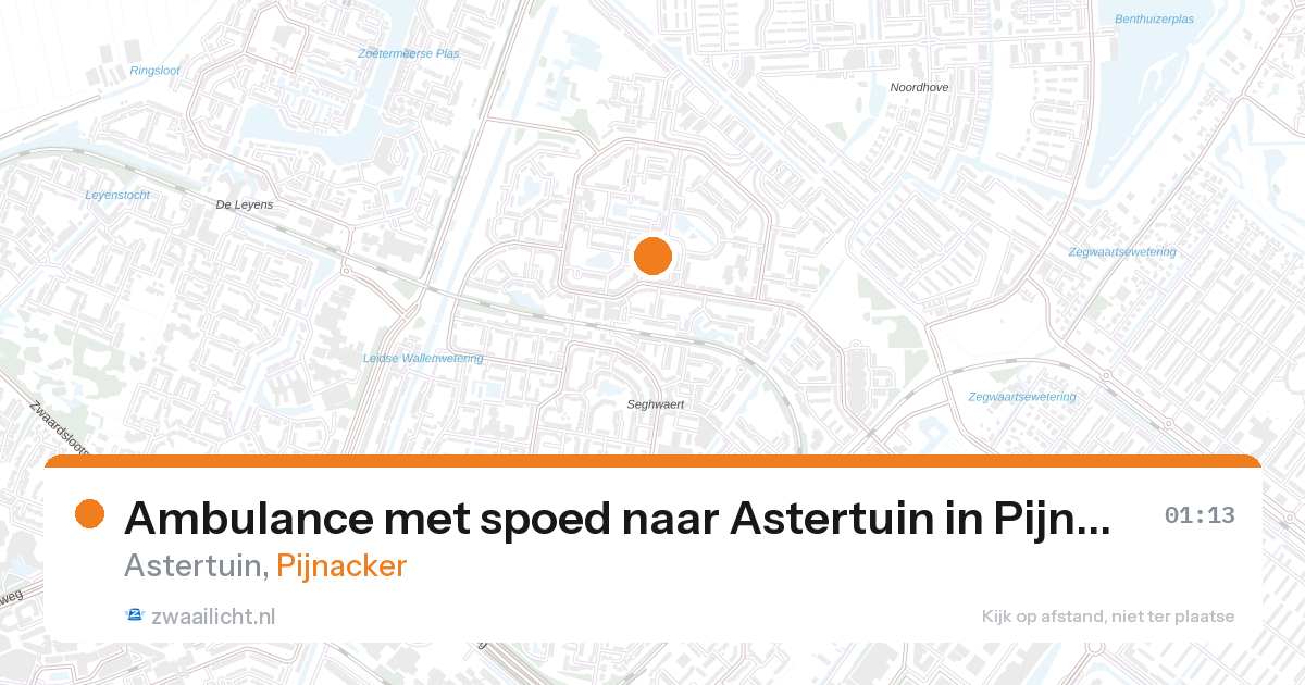 Ambulance met spoed naar Astertuin in Pijnacker — 28 jan 2026