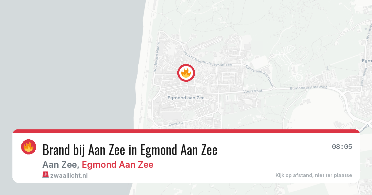 Brand bij Aan Zee in Egmond Aan Zee — 24 apr 2026