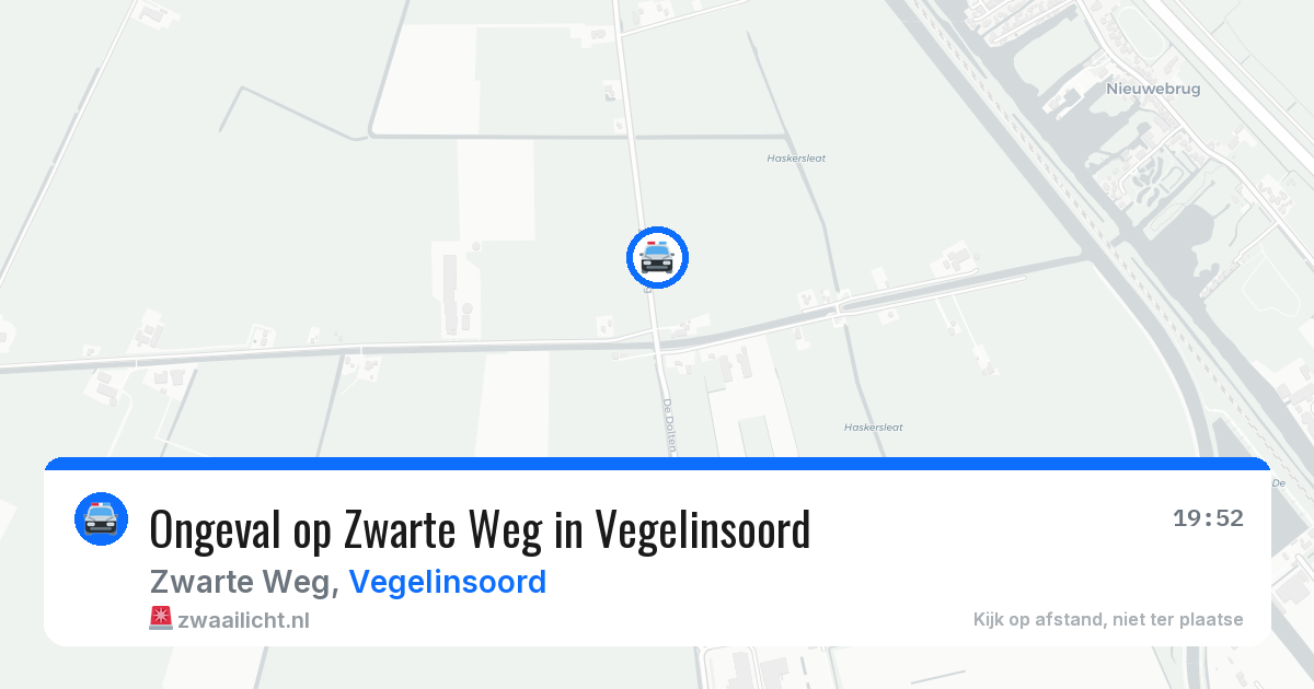 Ongeval op Zwarte Weg in Vegelinsoord — 8 mei 2026