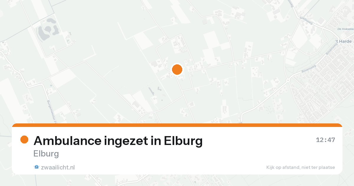 Ambulance ingezet in Elburg — 16 aug 2026