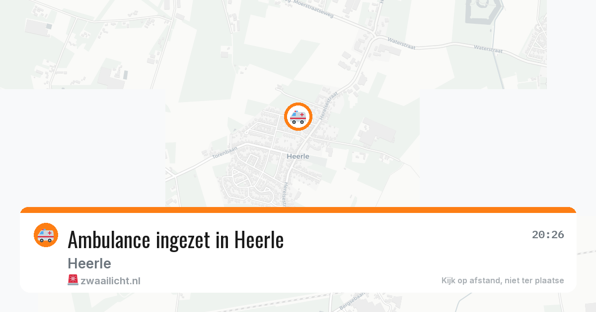 Ambulance ingezet in Heerle — 27 jun 2026
