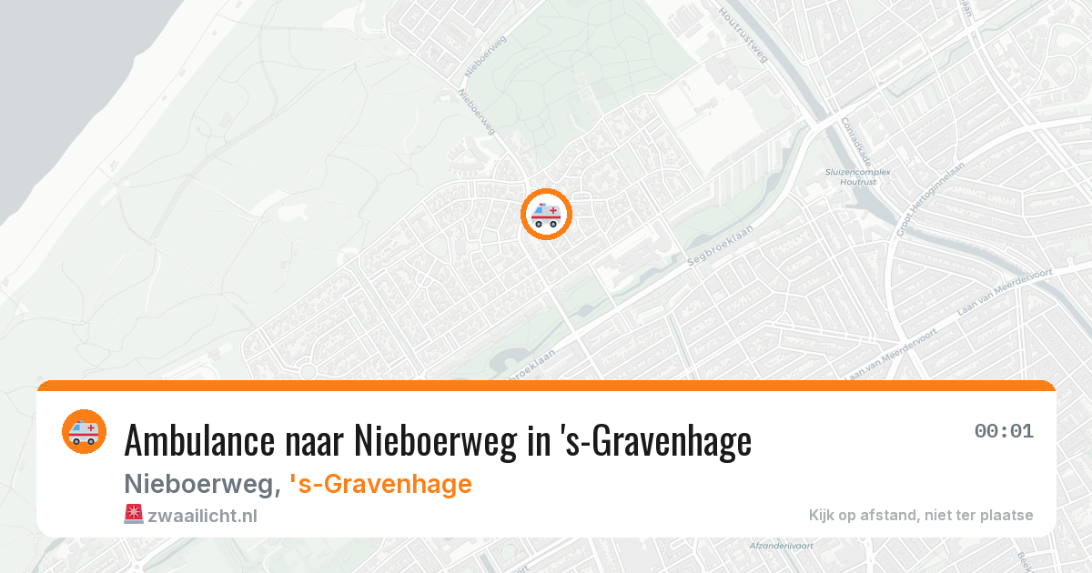 Ambulance naar Nieboerweg in 's-Gravenhage — 12 apr 2026