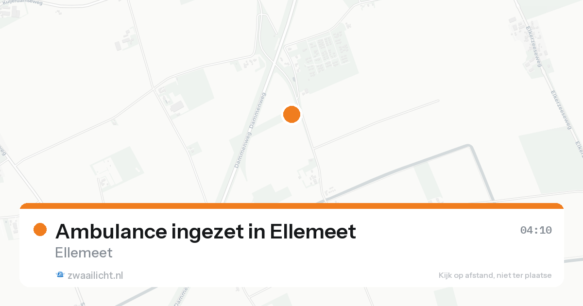 Ambulance ingezet in Ellemeet — 17 aug 2026