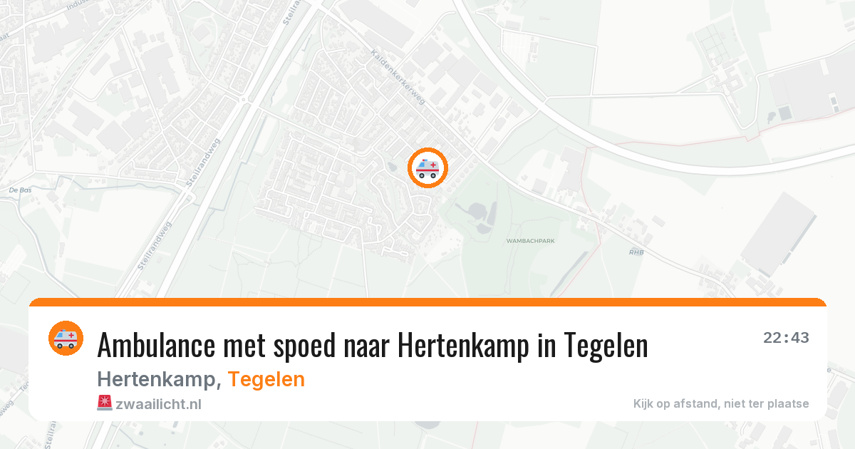 Ambulance met spoed naar Hertenkamp in Tegelen — 21 mei 2026