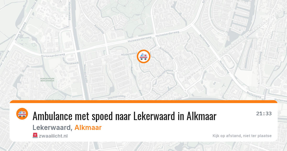 Ambulance met spoed naar Lekerwaard in Alkmaar — 30 jun 2026