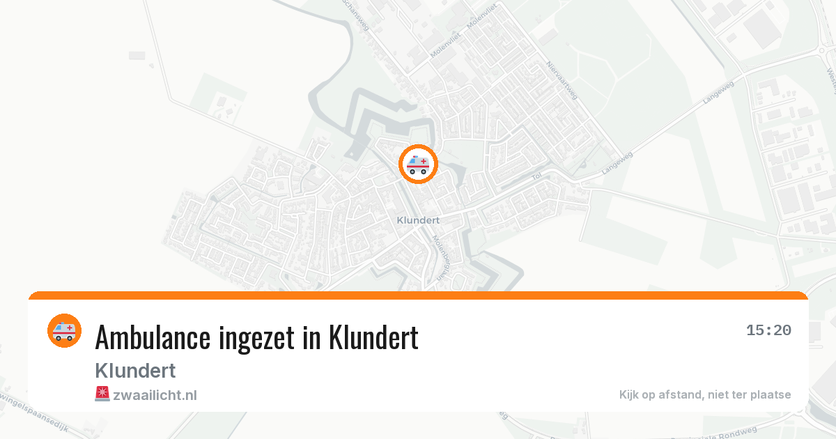 Ambulance ingezet in Klundert — 5 jun 2026