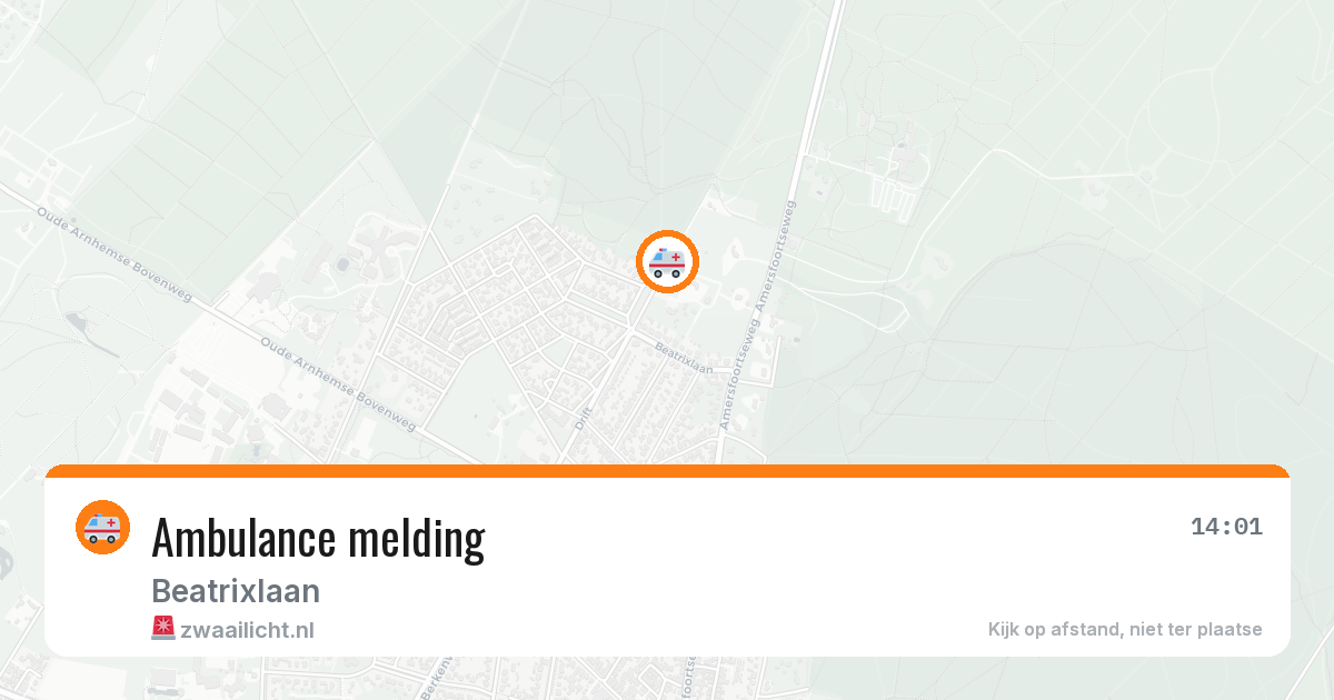 Ambulance melding — 16 mei 2026