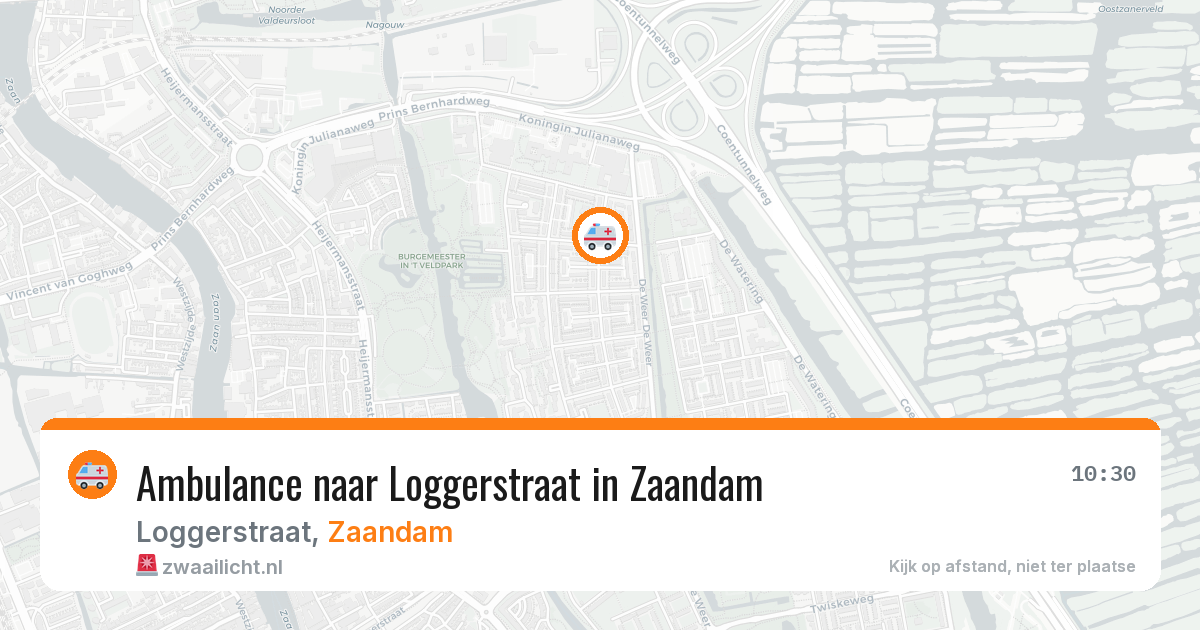 Ambulance naar Loggerstraat in Zaandam — 11 jul 2026