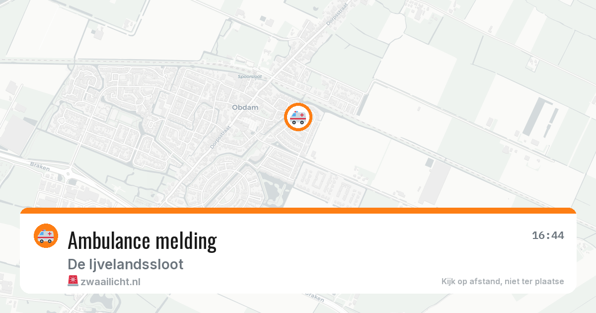 Ambulance melding — 22 feb 2026