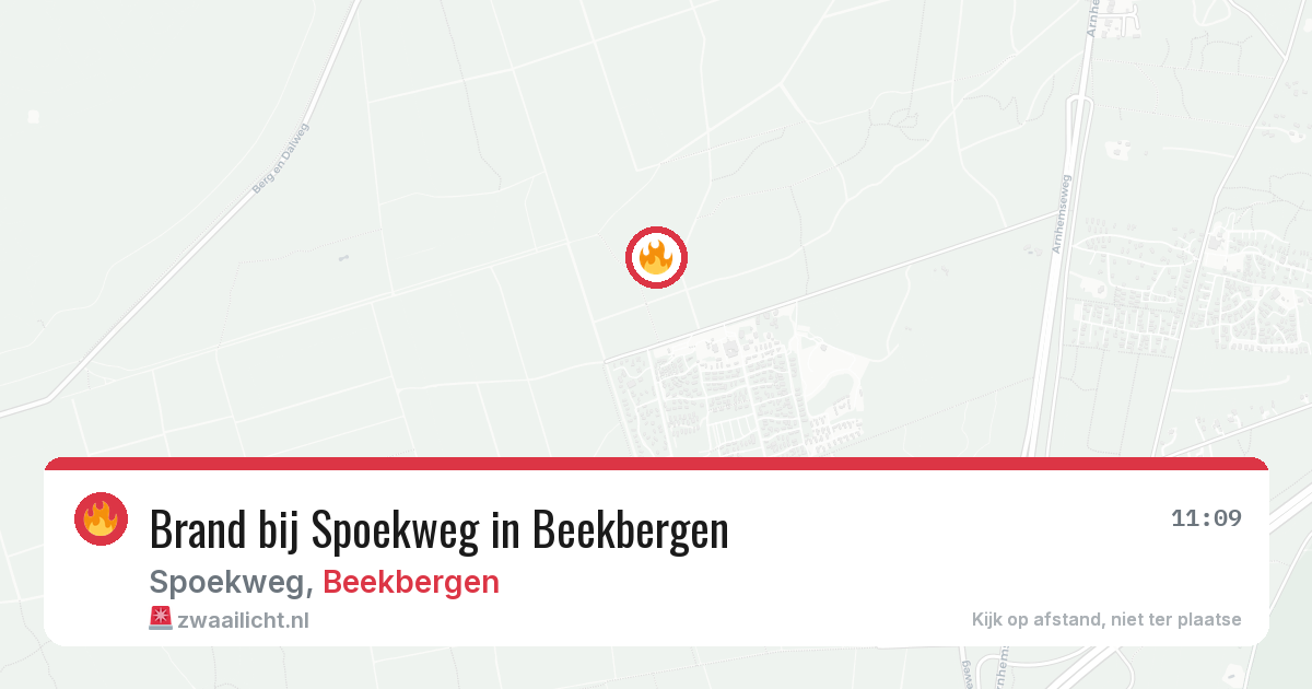 Brand bij Spoekweg in Beekbergen — 4 mei 2026