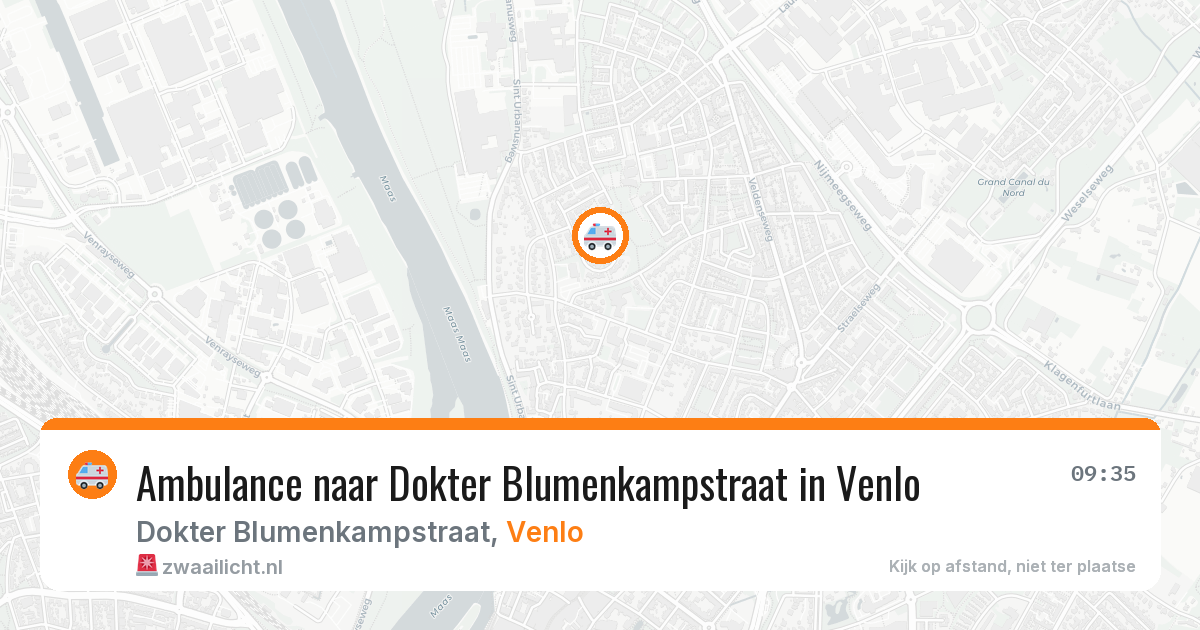 Ambulance naar Dokter Blumenkampstraat in Venlo — 3 aug 2026
