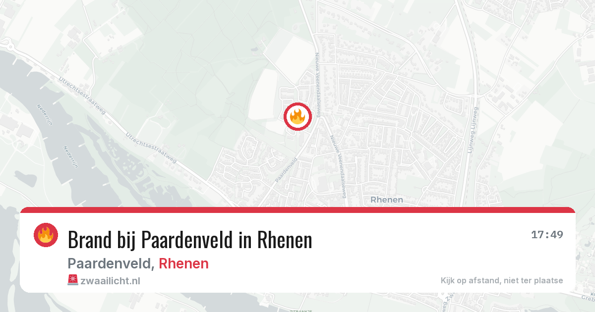 Brand bij Paardenveld in Rhenen — 22 jun 2026