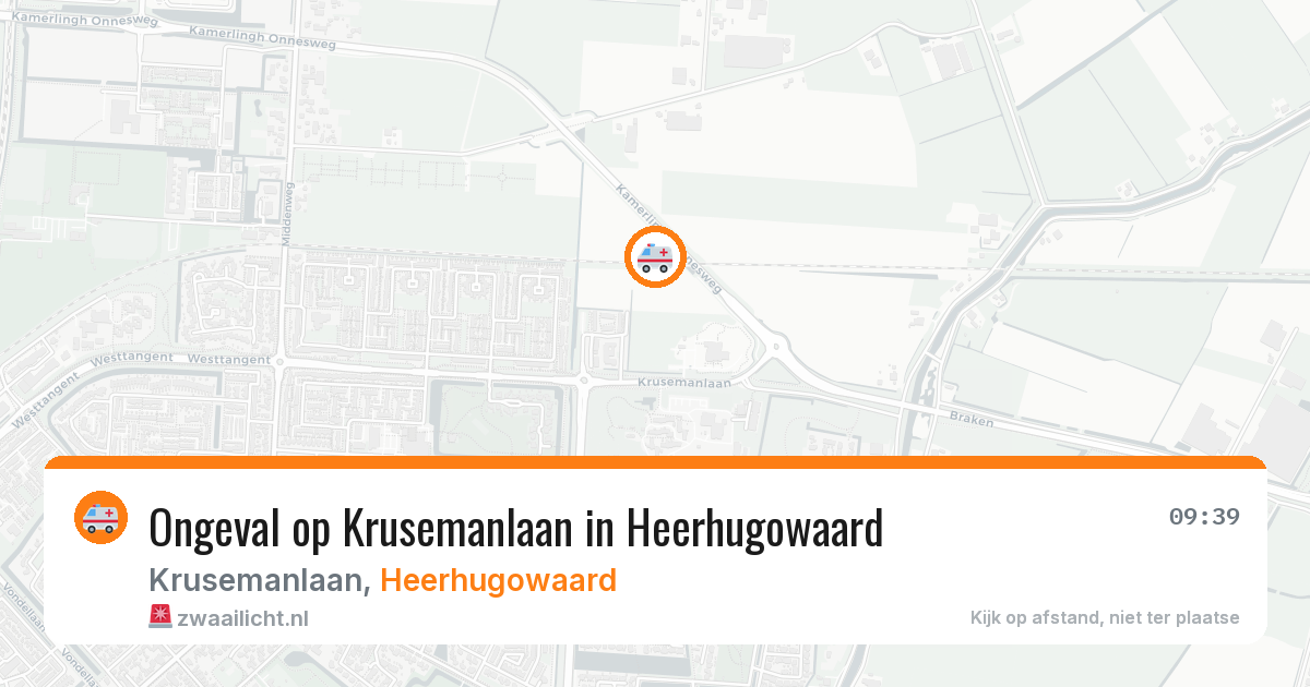 Ongeval op Krusemanlaan in Heerhugowaard — 21 jan 2026