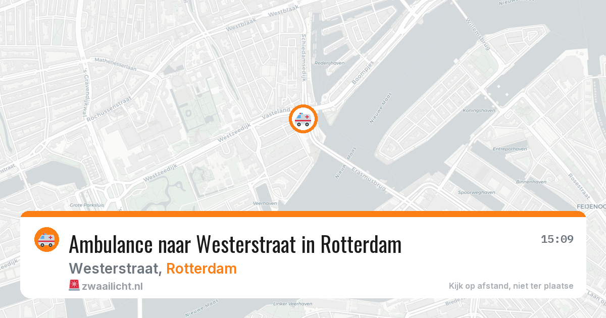 Ambulance naar Westerstraat in Rotterdam — 27 apr 2026