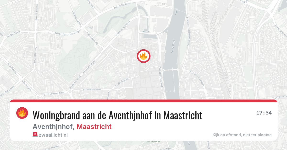 Woningbrand aan de Aventhjnhof in Maastricht — 4 mei 2026