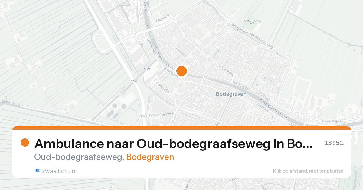 Ambulance naar Oud-bodegraafseweg in Bodegraven — 19 jul 2026