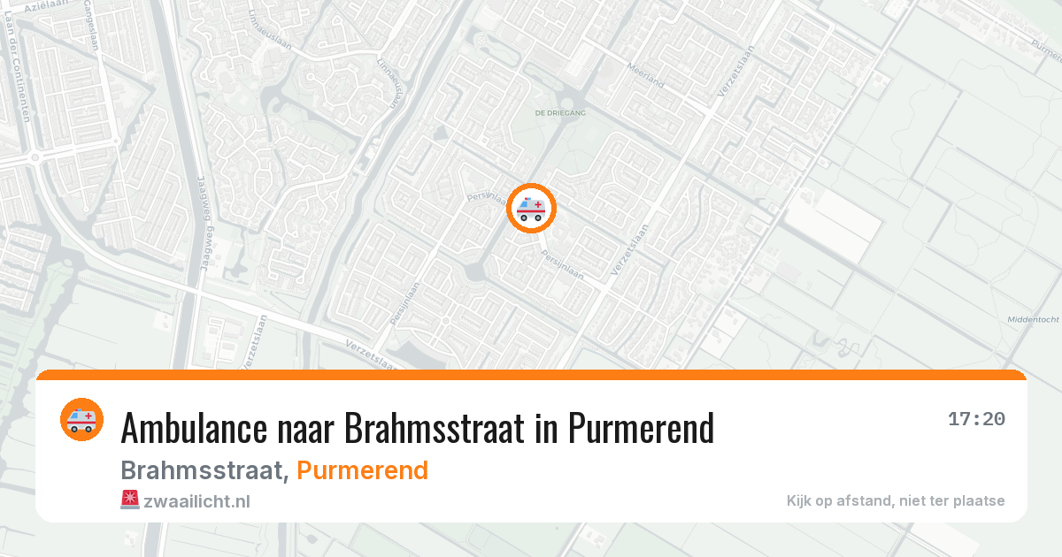 Ambulance naar Brahmsstraat in Purmerend — 31 jul 2026