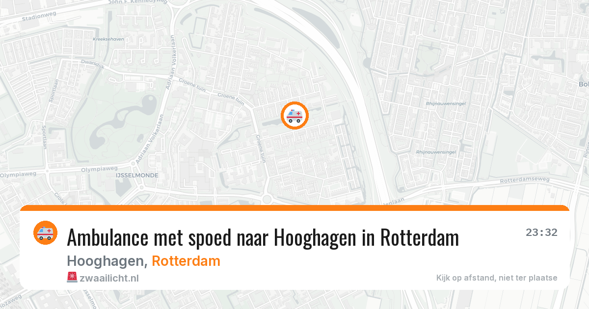 Ambulance met spoed naar Hooghagen in Rotterdam — 27 apr 2026