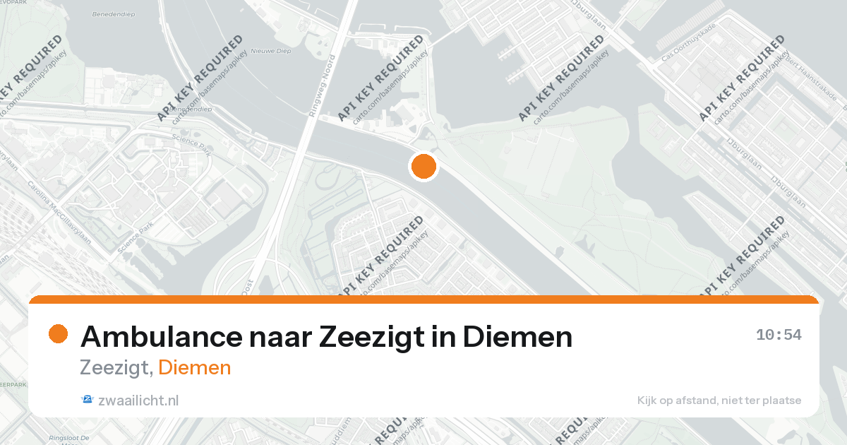 Ambulance naar Zeezigt in Diemen — 26 aug 2026