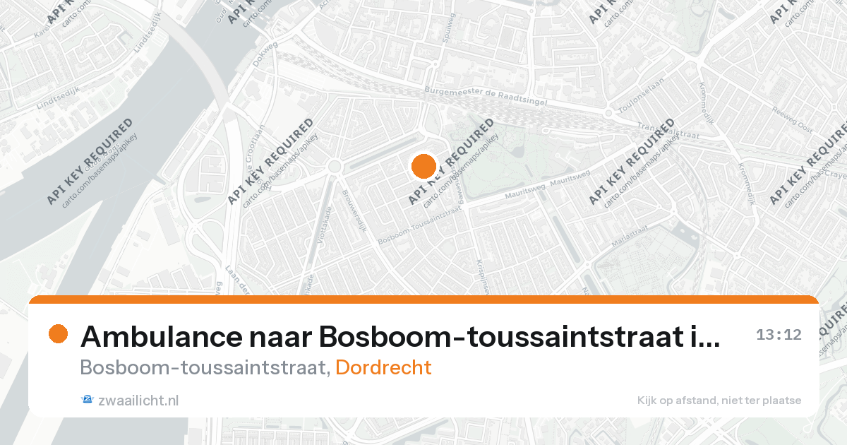 Ambulance naar Bosboom-toussaintstraat in Dordrecht — 26 aug 2026