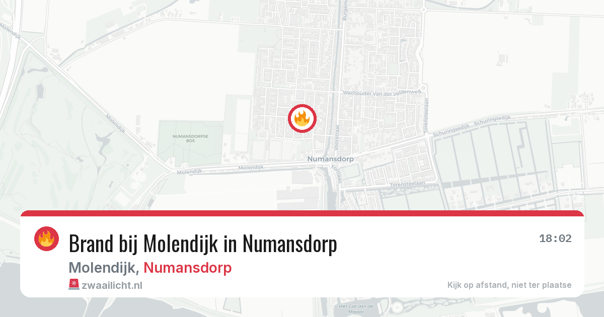 Brand bij Molendijk in Numansdorp — 4 jun 2026