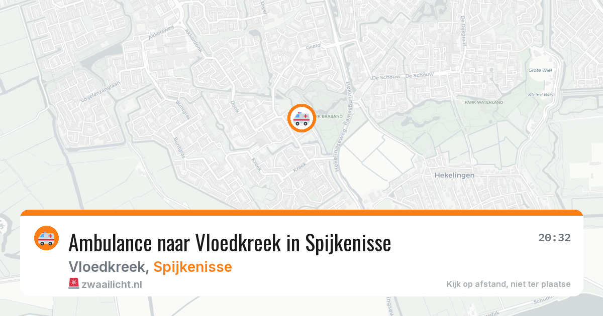 Ambulance naar Vloedkreek in Spijkenisse — 18 jun 2026