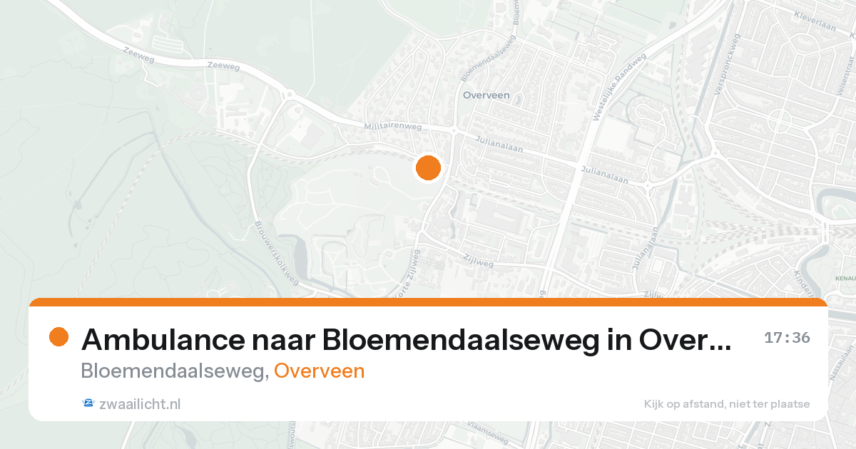 Ambulance naar Bloemendaalseweg in Overveen — 30 jan 2026
