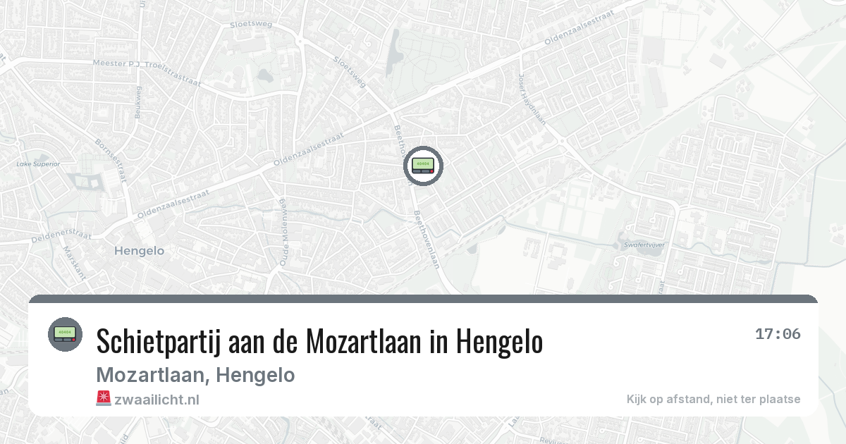 Schietpartij aan de Mozartlaan in Hengelo — 17 jun 2026