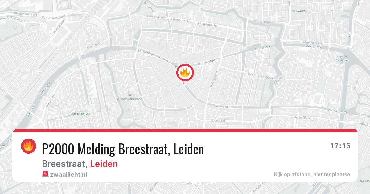 P2000 Melding Breestraat, Leiden — 30 jan 2026
