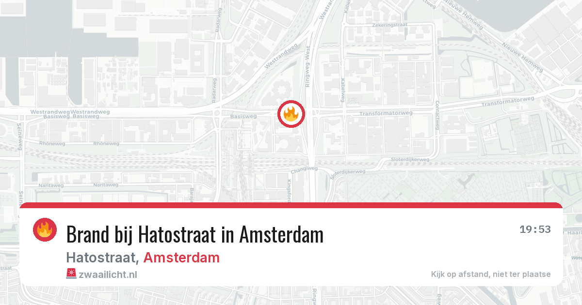 Brand bij Hatostraat in Amsterdam — 26 jun 2026