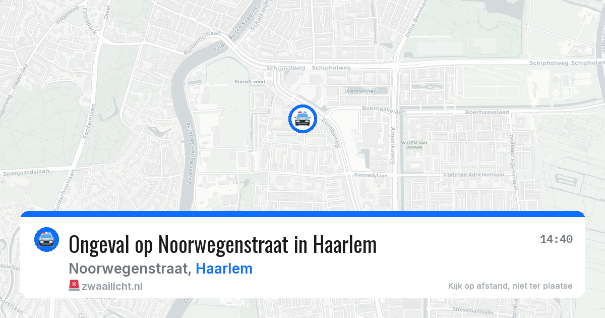 Ongeval op Noorwegenstraat in Haarlem — 1 jun 2026