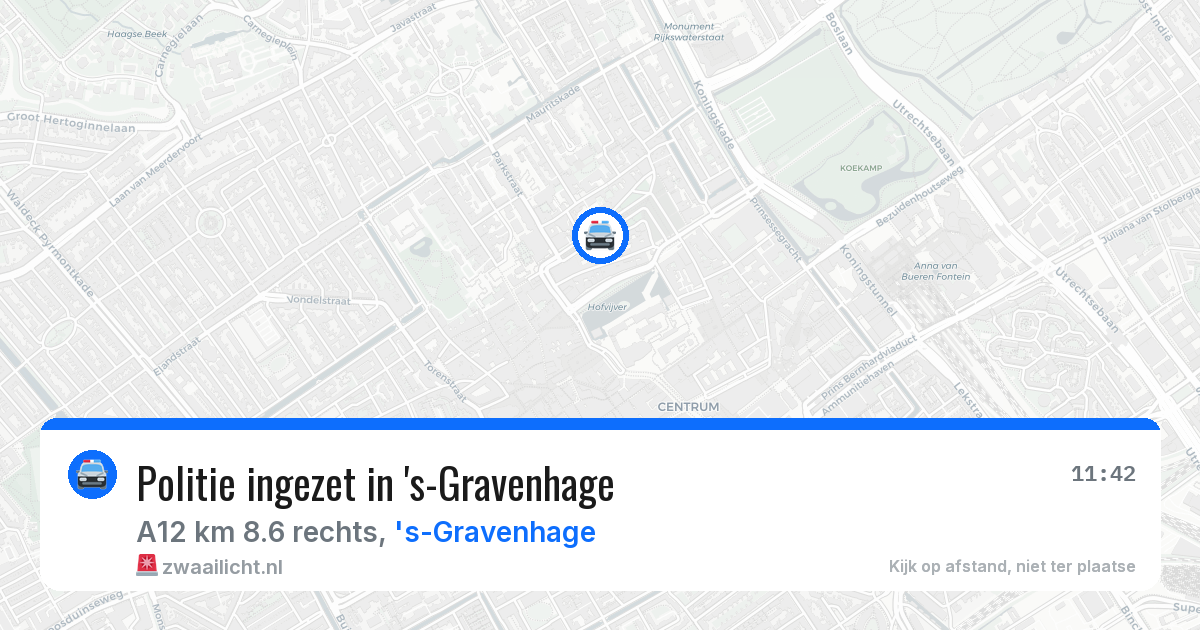 Politie ingezet in 's-Gravenhage — 20 jan 2026 | 🚨 Zwaailicht.nl