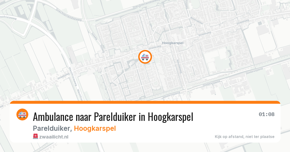 Ambulance naar Parelduiker in Hoogkarspel — 31 mei 2026