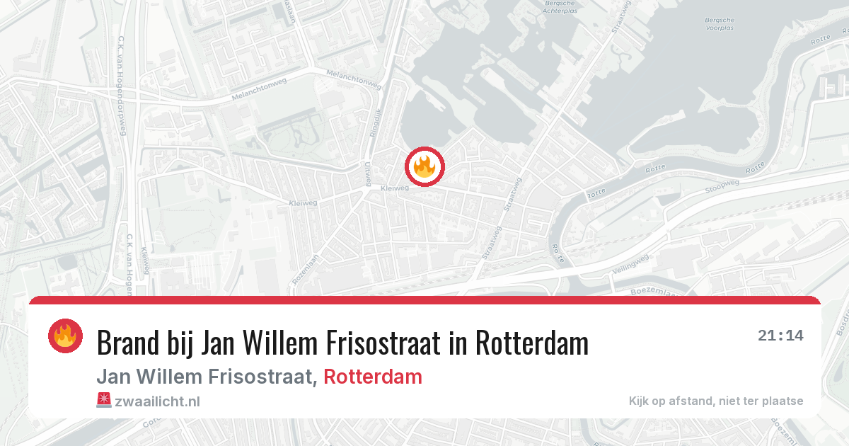 Brand bij Jan Willem Frisostraat in Rotterdam — 11 mei 2026