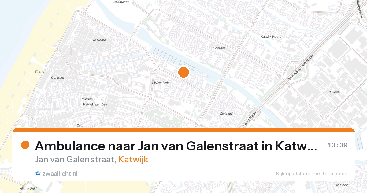 Ambulance naar Jan van Galenstraat in Katwijk — 21 mei 2026