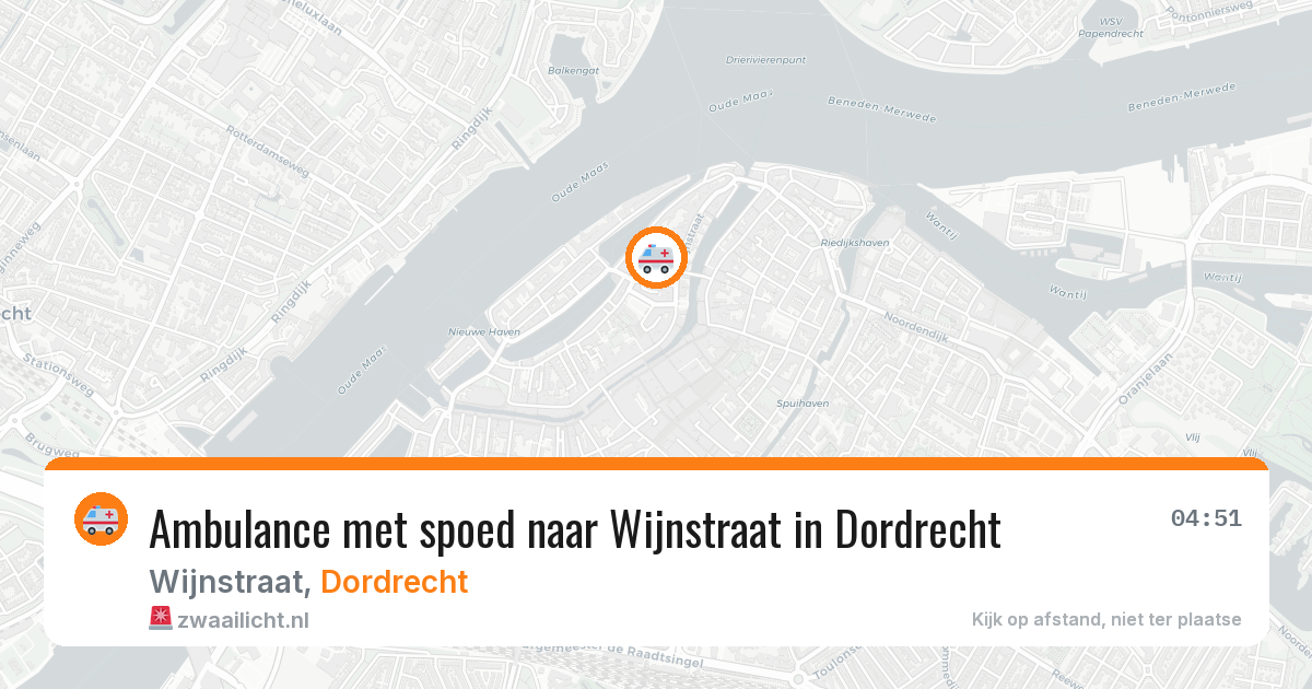Ambulance met spoed naar Wijnstraat in Dordrecht — 29 jan 2026