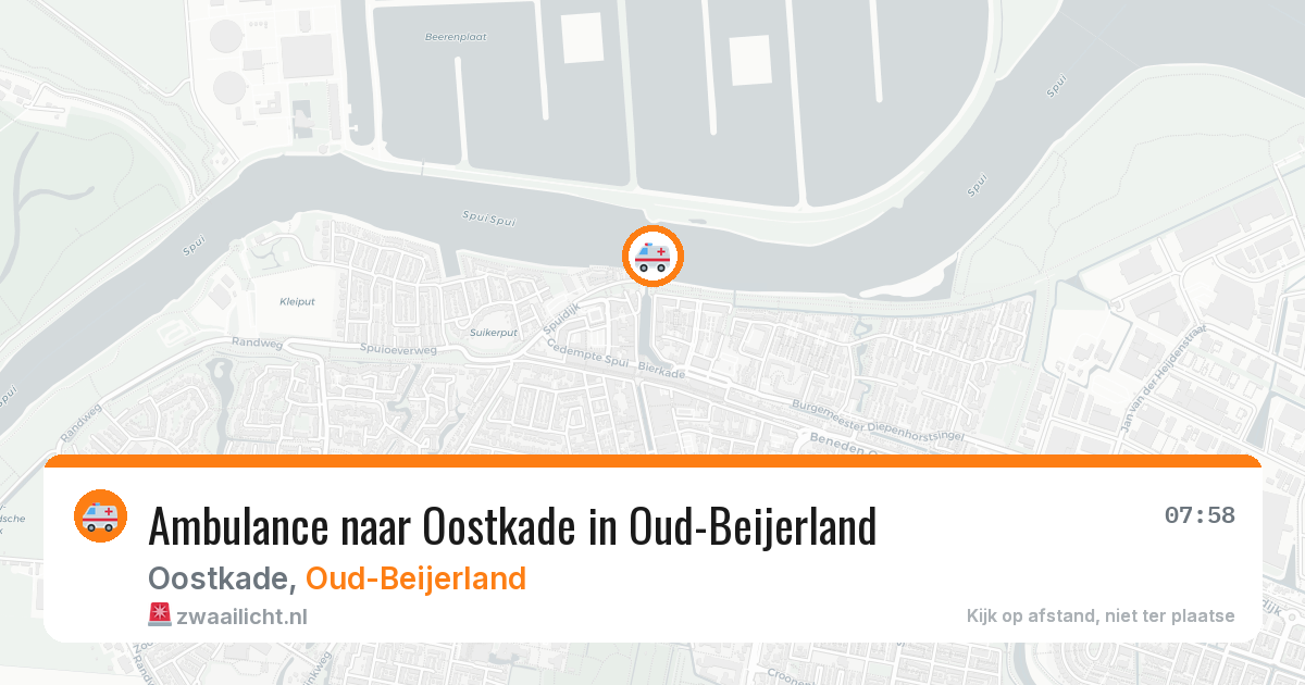 Ambulance naar Oostkade in Oud-Beijerland — 1 aug 2026