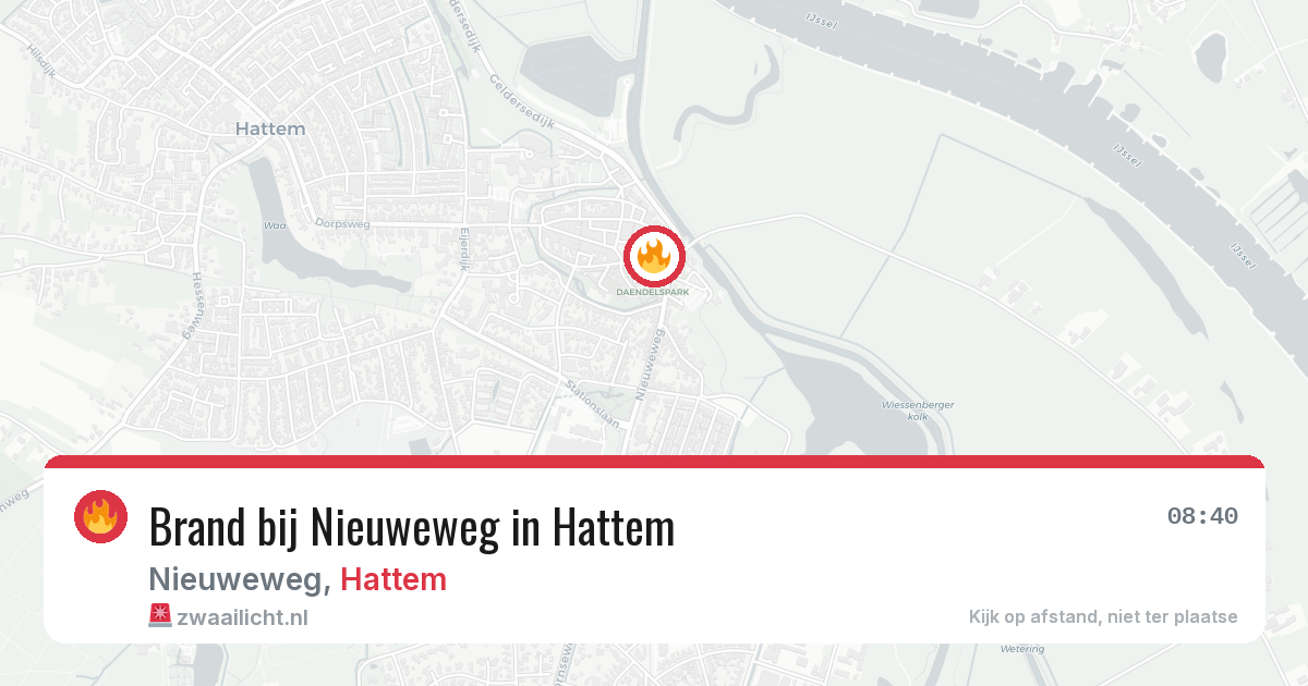 Brand bij Nieuweweg in Hattem — 21 mrt 2026
