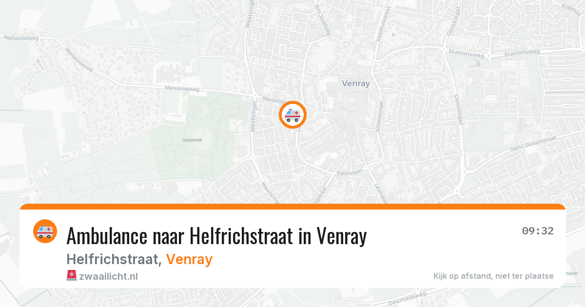 Ambulance naar Helfrichstraat in Venray — 27 mei 2026