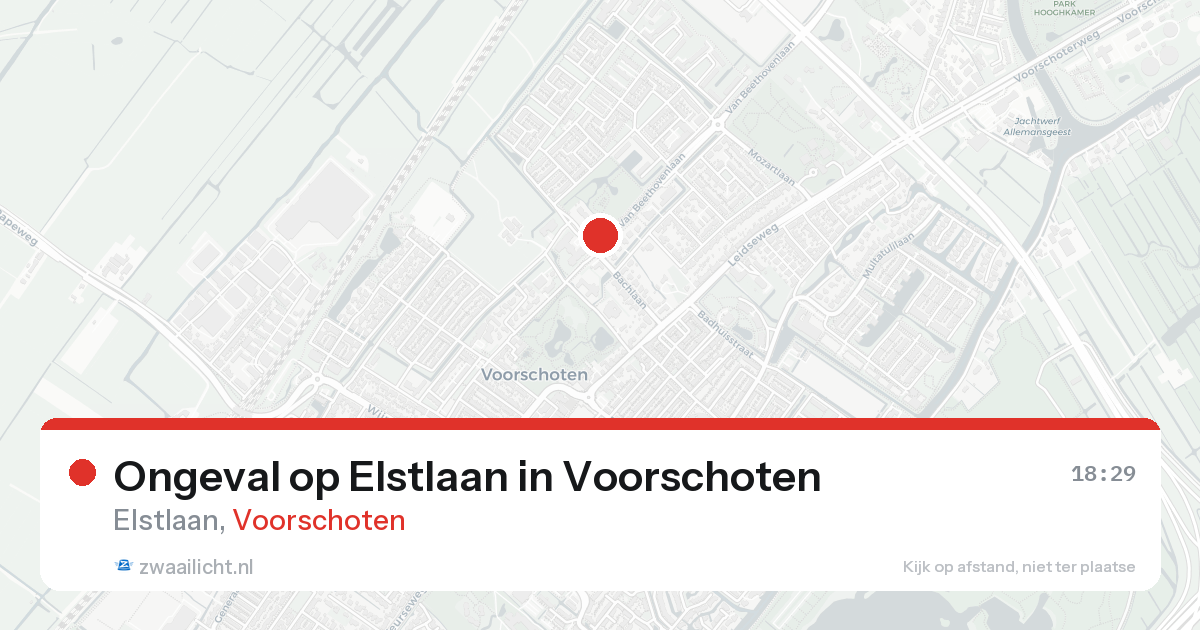 Ongeval op Elstlaan in Voorschoten — 19 aug 2026