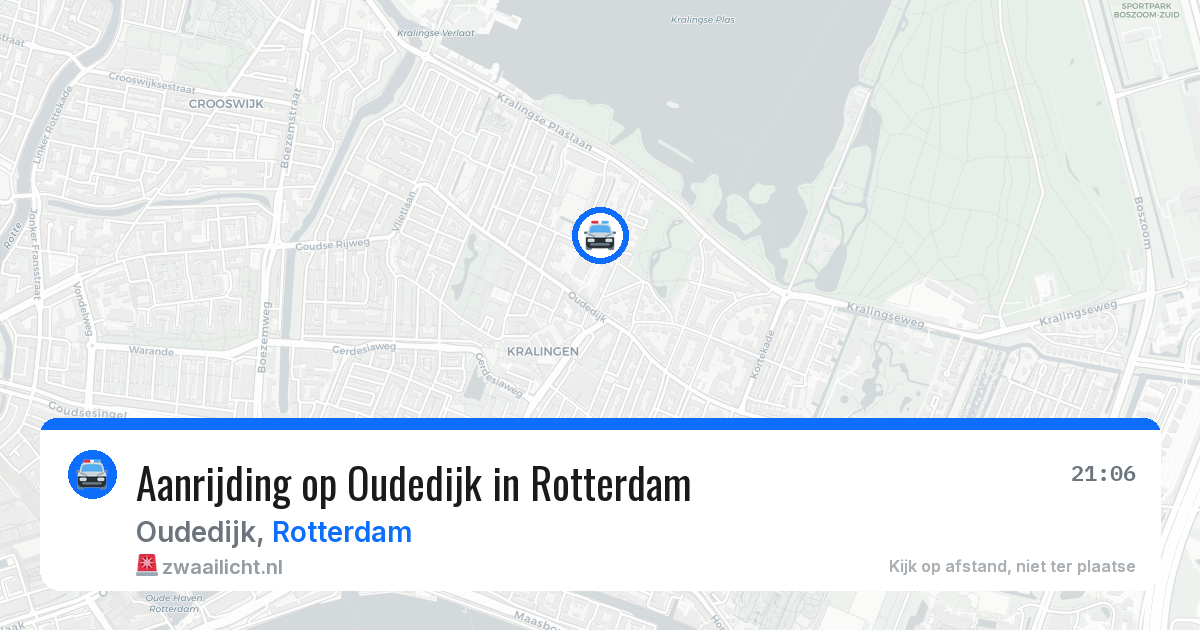 Aanrijding op Oudedijk in Rotterdam — 25 apr 2026