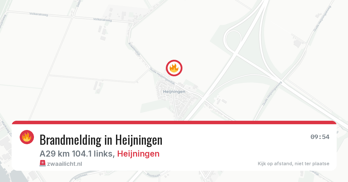 Brandmelding in Heijningen — 20 jul 2026