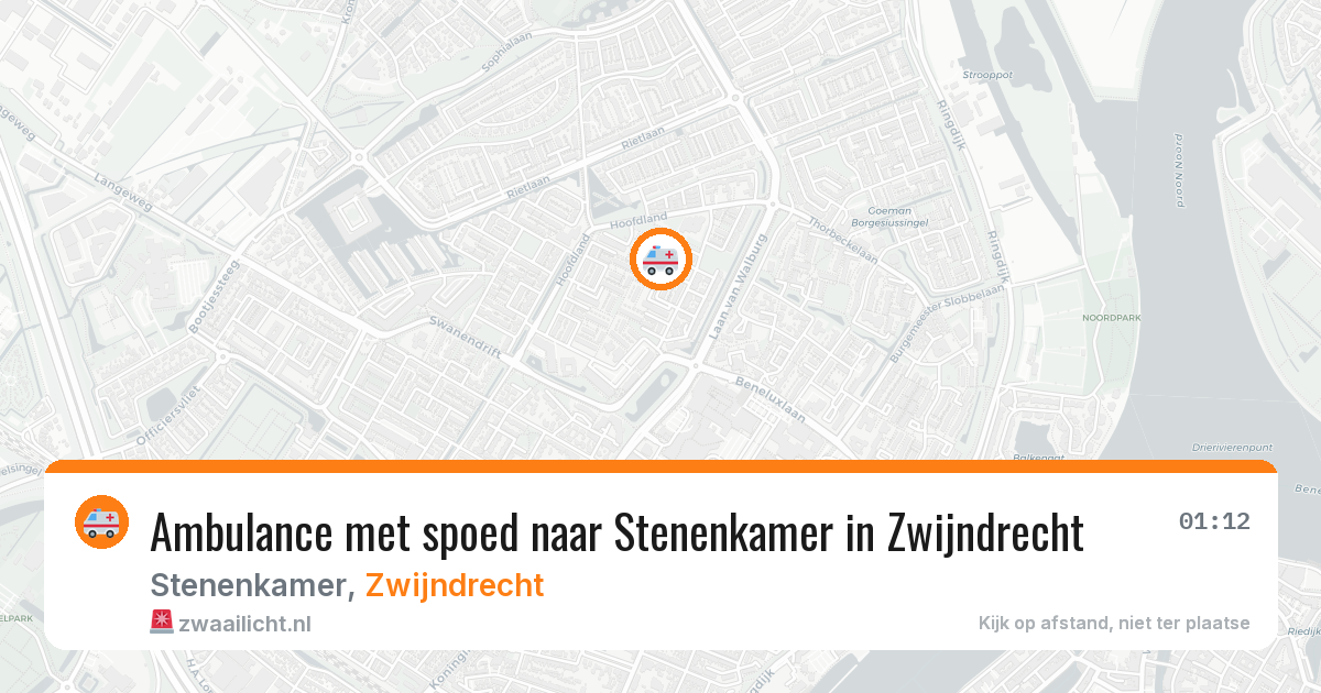 Ambulance met spoed naar Stenenkamer in Zwijndrecht — 15 apr 2026