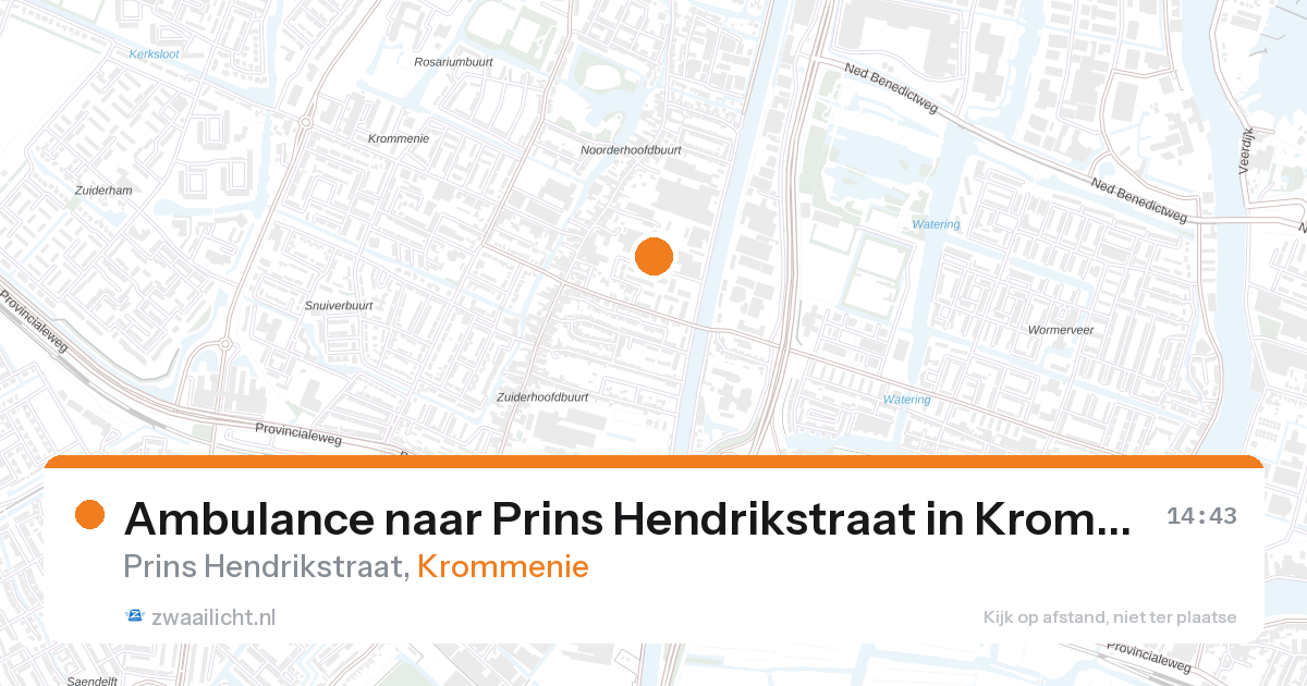 Ambulance naar Prins Hendrikstraat in Krommenie — 13 jun 2026