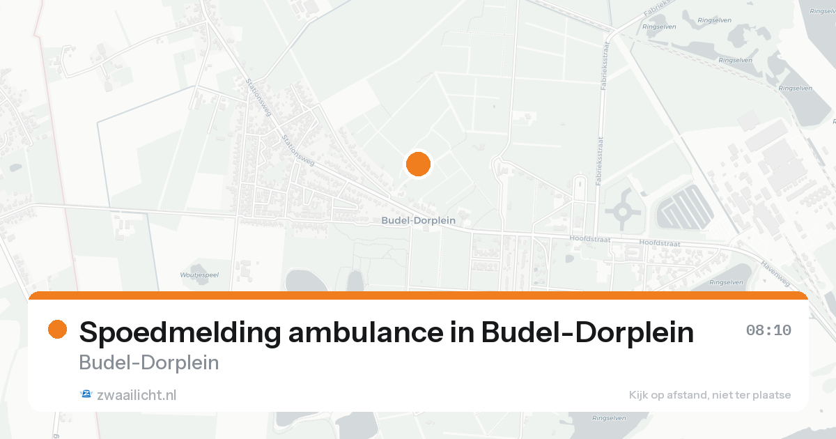 Spoedmelding ambulance in Budel-Dorplein — 8 feb 2026