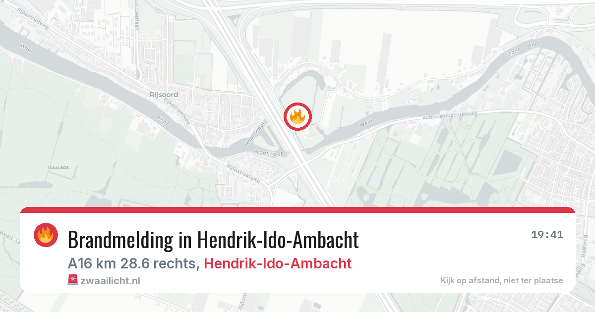 Brandmelding in Hendrik-Ido-Ambacht — 11 aug 2026