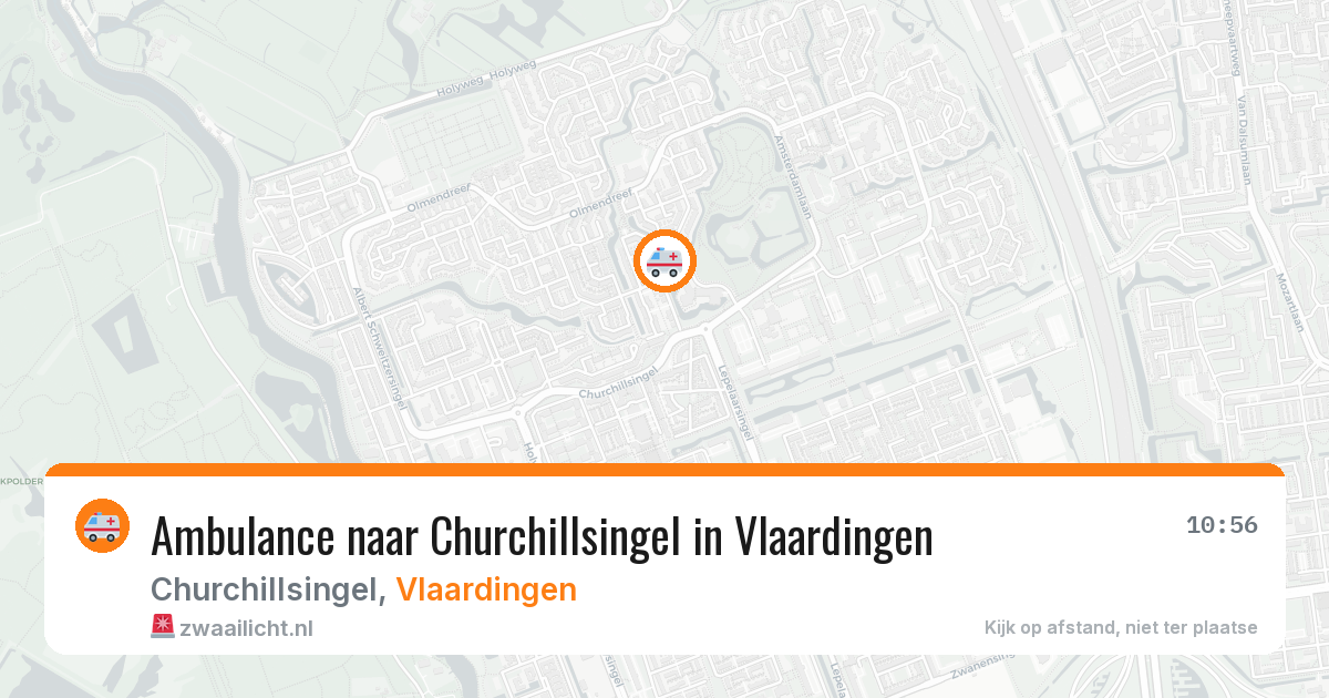 Ambulance naar Churchillsingel in Vlaardingen — 20 mei 2026