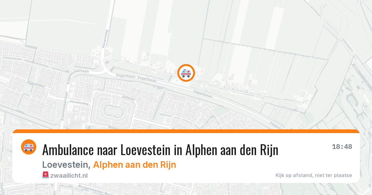Ambulance naar Loevestein in Alphen aan den Rijn — 4 apr 2026