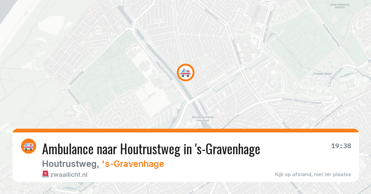 Ambulance naar Houtrustweg in 's-Gravenhage — 6 jun 2026