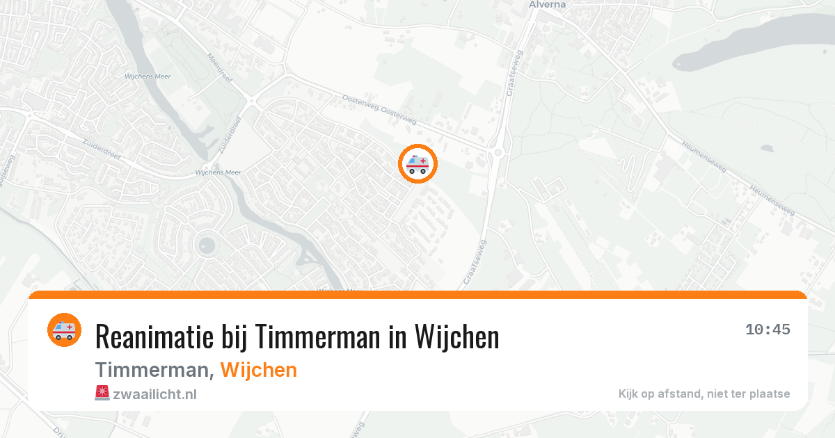 Reanimatie bij Timmerman in Wijchen — 30 mei 2026